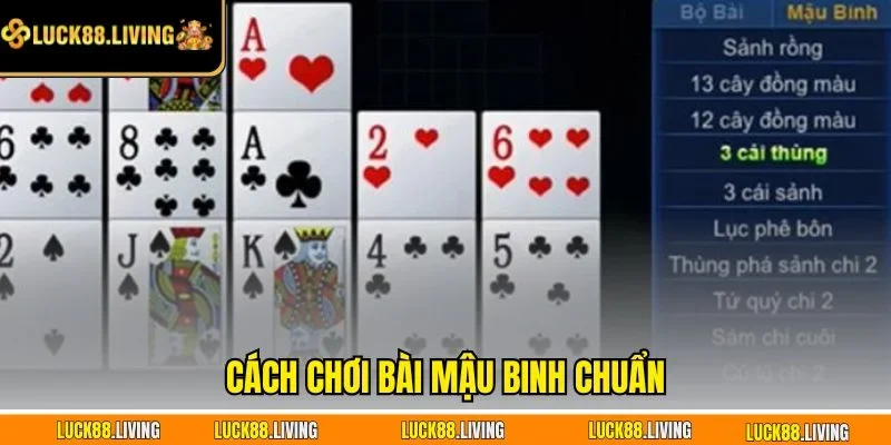 Cách chơi bài mậu binh chuẩn